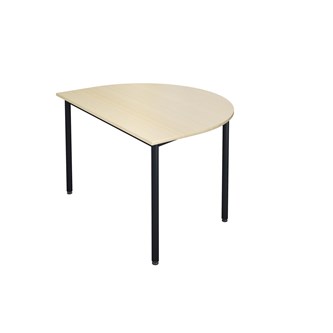 Bord 12:38 FSC BX HT halvrunt 120-90 cm svart stativ