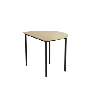 Bord 12:38 FSC BX HT halvrunt 120-90 cm svart stativ