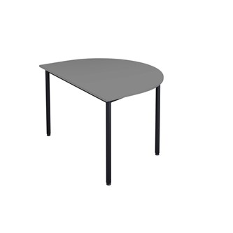 Bord 12:38 FSC BX HT halvrunt 120-90 cm svart stativ