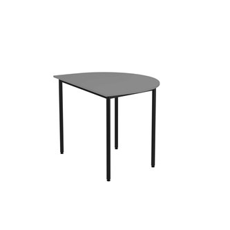 Bord 12:38 FSC BX HT halvrunt 120-90 cm svart stativ