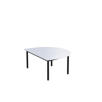 Bord 12:38 FSC BX HT halvrunt 120-90 cm svart stativ