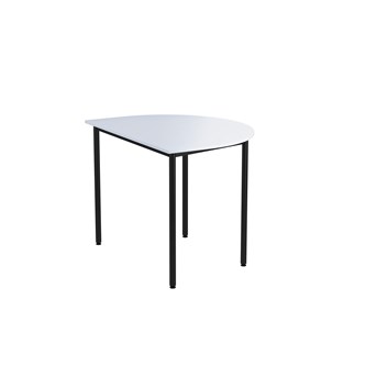 Bord 12:38 FSC BX HT halvrunt 120-90 cm svart stativ