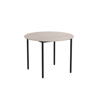 Bord 12:38 FSC BX akustiklaminat ø 120 cm svart stativ