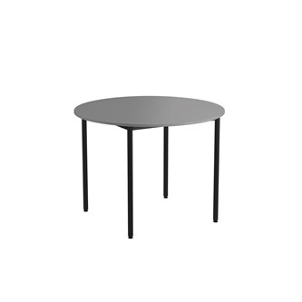 Bord 12:38 FSC BX akustiklaminat ø 120 cm svart stativ