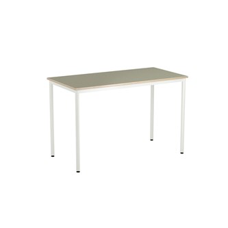 Bord 12:38 BX akustik linoleum 140x70 cm vitt stativ