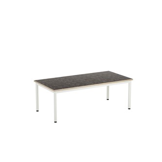 Bord 12:38 BX akustik linoleum 140x70 cm vitt stativ