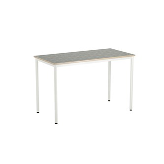 Bord 12:38 BX akustik linoleum 140x70 cm vitt stativ