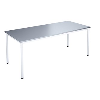 Bord 12:38 FSC BX akustik optimal laminat 180x80 cm vitt stativ