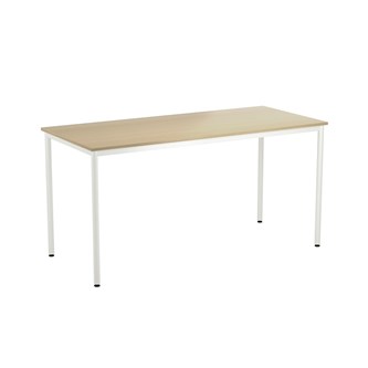 Bord 12:38 FSC BX akustik optimal laminat 180x80 cm vitt stativ