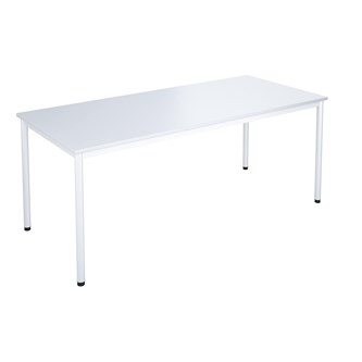 Bord 12:38 FSC BX akustik optimal laminat 180x80 cm vitt stativ