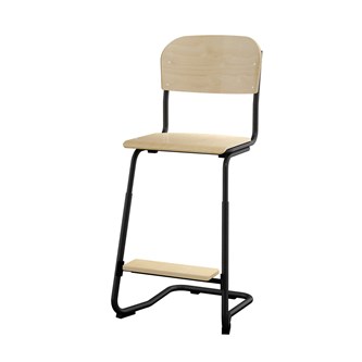 Stol Matte FSC BX sh 57/63 cm liten sits svart stativ