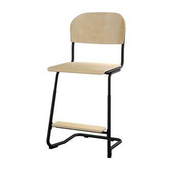 Stol Matte FSC BX sh 57/63 cm stor sits svart stativ