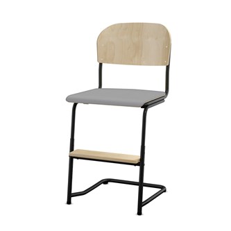 Stol Matte FSC BX sh 45/63 stor sits svart stativ