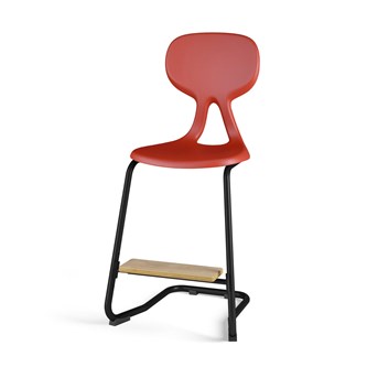 Stol Poly BX C medium sh 50 cm inkl fotstöd svart stativ