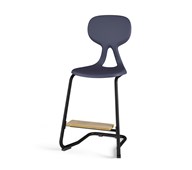 Stol Poly BX C medium sh 50 cm inkl fotstöd svart stativ