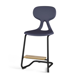 Stol Poly BX C large sh 50 cm inkl fotstöd svart stativ