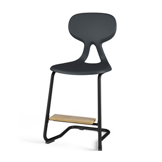 Stol Poly BX C large sh 50 cm inkl fotstöd svart stativ