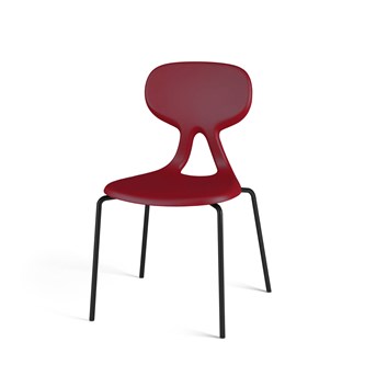 Stol Poly BX 4 large sh 45 cm svart stativ