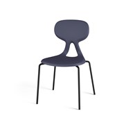 Stol Poly BX 4 large sh 45 cm svart stativ