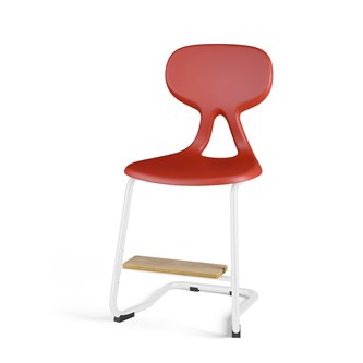 Stol Poly BX C large sh 45 cm inkl fotstöd vitt stativ