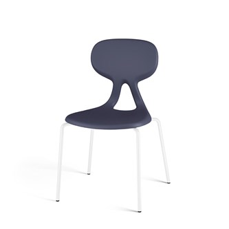 Stol Poly BX 4 large sh 45 cm vitt stativ