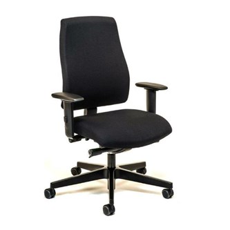 Kontorsstol 16G2R mellan rygg svart bas