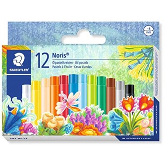 Oljepastellkritor tunn modell 12-pack