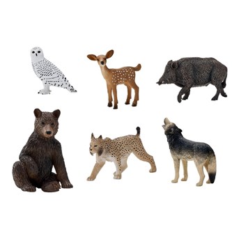 Nordiska skogsdjur, litet set