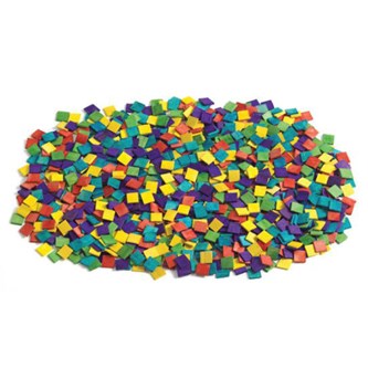 Trämosaik 1x1 cm, 1000-pack