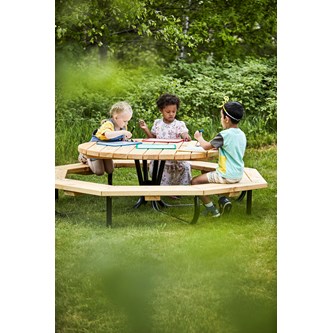 Rörvik picknickbord furu runt ø 120 H55 cm