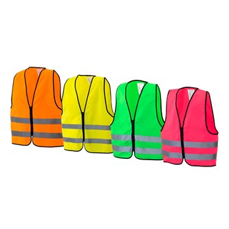 Reflexväst dragkedja, XS