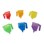 Transparent färgade vattentrattsskopor, 6-pack