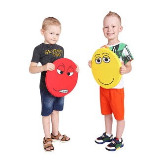 Sittkuddar med känslouttryck 6-pack