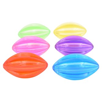 Lysande räfflad rugbyboll