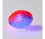 Lysande taggig rugbyboll