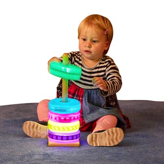 Pinne till lysande ringar