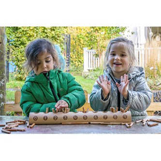 Tal- och sifferträ 0-9