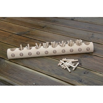 Tal- och sifferträ 0-9