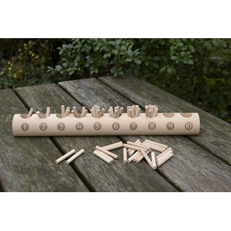 Tal- och sifferträ 0-9