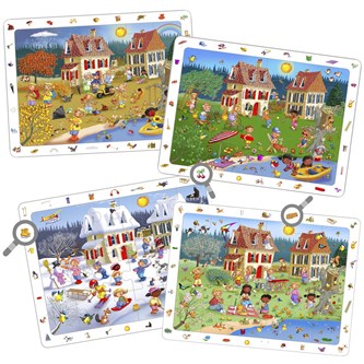 Årstidspussel med observationsövning