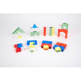 Kristallblock i färg