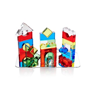 Kristallblock i färg