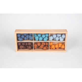 Upptäcktslådor i trä 3-pack