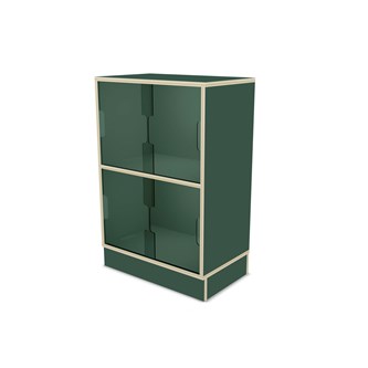 Fixa display 2:2 med sockel & skjutdörrar i plexi D36 D46