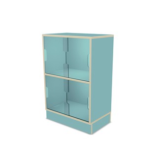 Fixa display 2:2 med sockel & skjutdörrar i plexi D36 D46