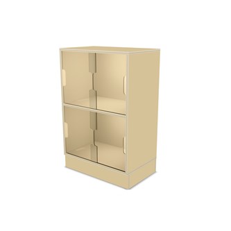 Fixa display 2:2 med sockel & skjutdörrar i plexi D36 D46