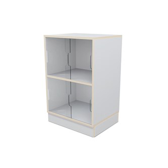 Fixa display 2:2 med sockel & skjutdörrar i plexi D36 D46