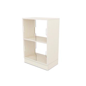 Fixa display 2:2 med sockel, skjutdörrar & rygg i plexi D36 D46