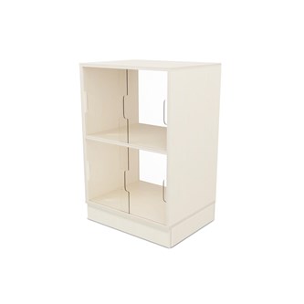 Fixa display 2:2 med sockel, skjutdörrar & rygg i plexi D36 D46