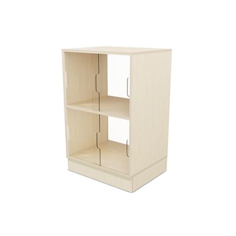 Fixa display 2:2 med sockel, skjutdörrar & rygg i plexi D36 D46